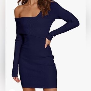 NWT Sexy off shoulder bodycon sweater dress